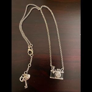 Fossil camera necklace